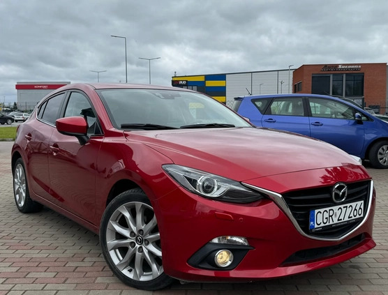 Mazda 3 cena 47900 przebieg: 146000, rok produkcji 2014 z Iława małe 191